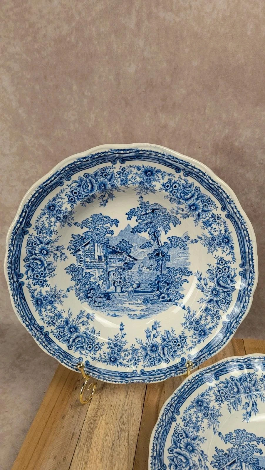 Lot de 2 assiettes creuses Lunéville – modèle The Cottage – photo 3